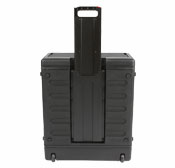 Rolling rack cases with wheels