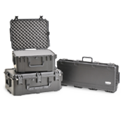 SKB waterproof protective case shown with rugged equipment case options