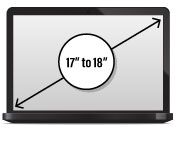 17 in. to 18 in. Multiple Laptop Cases with Wheels