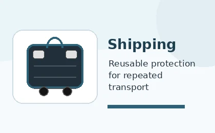 Reusable shipping cases for classroom technology and shared devices
